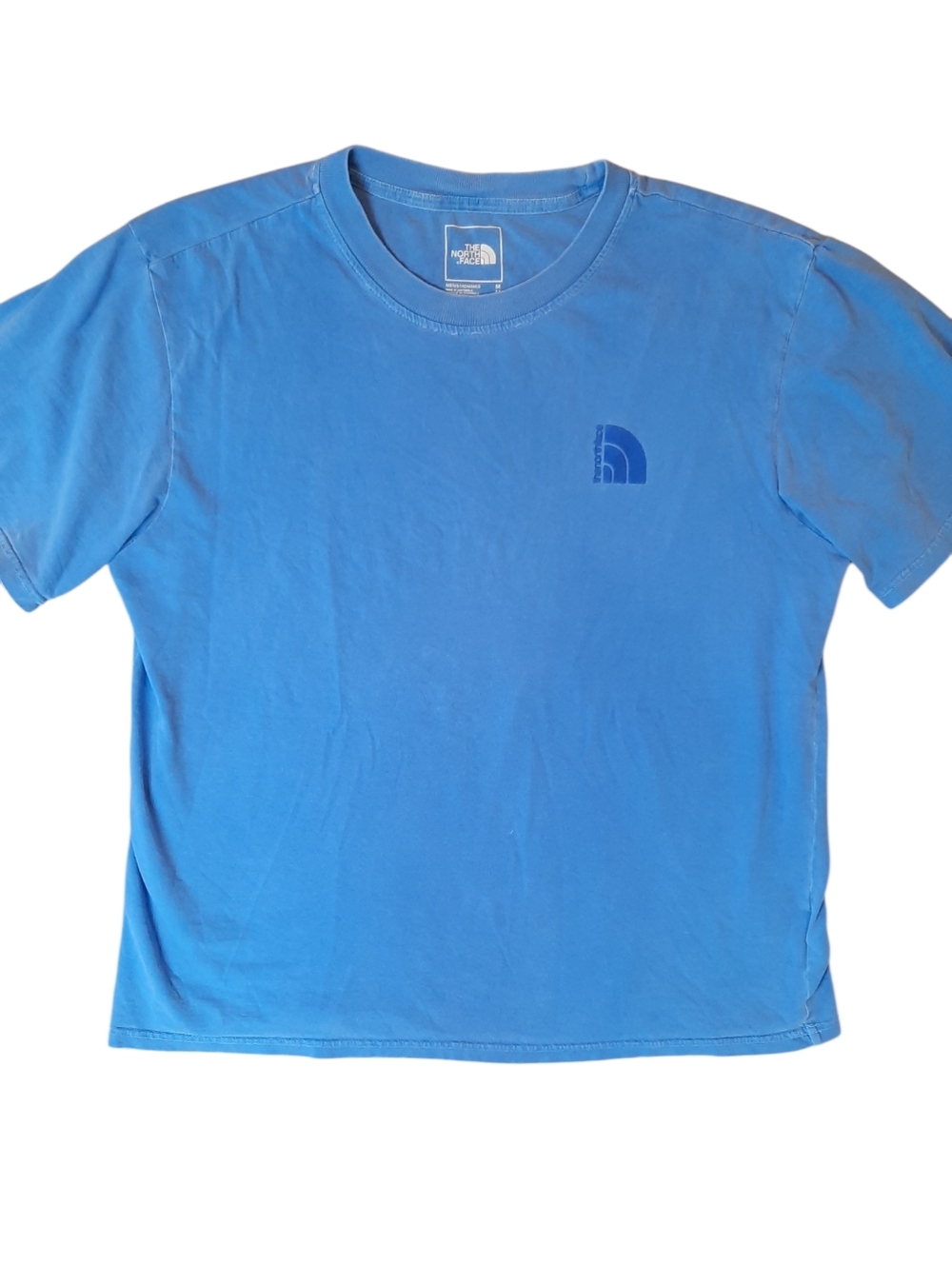 The North Face Mens T-Shirt Medium Blue Logo Crewneck Outdoor Preppy Classic
